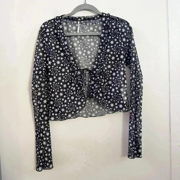 Free People Star printed blouse small - Picture 1 of 4